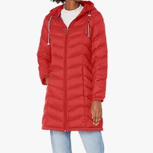 PRE-LOVD Tommy Hilfiger Women’s Packable Lightweight Quilted Down Jacket Red S